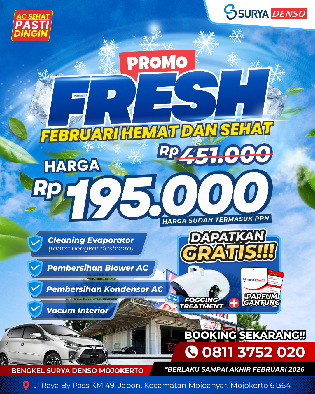 (FLYER DIGITAL) SURYA DENSO MOJOKERTO - PROMO JANJI - JANUARI 2026 - 1080x1350